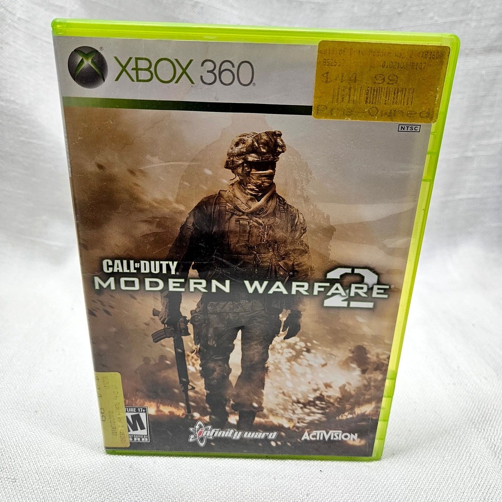 Activision Call of Duty Modern Warfare 2 Xbox 360 OS Green Video Game MW2 CoD